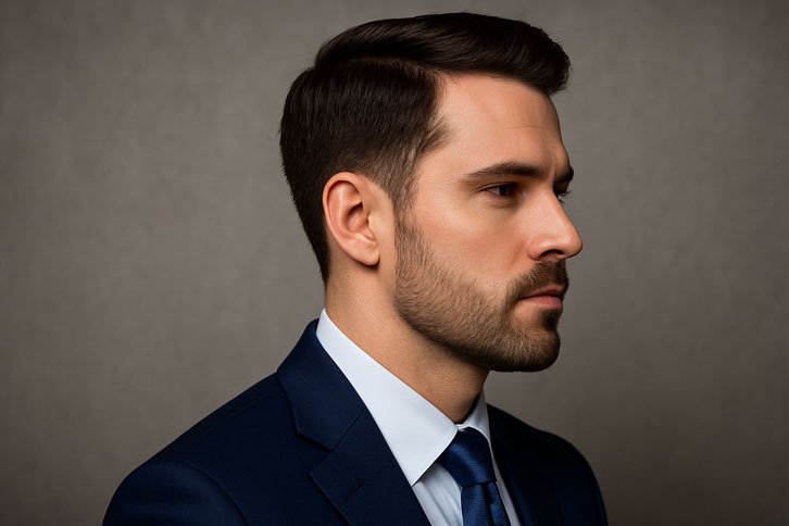 corte degradê com barba