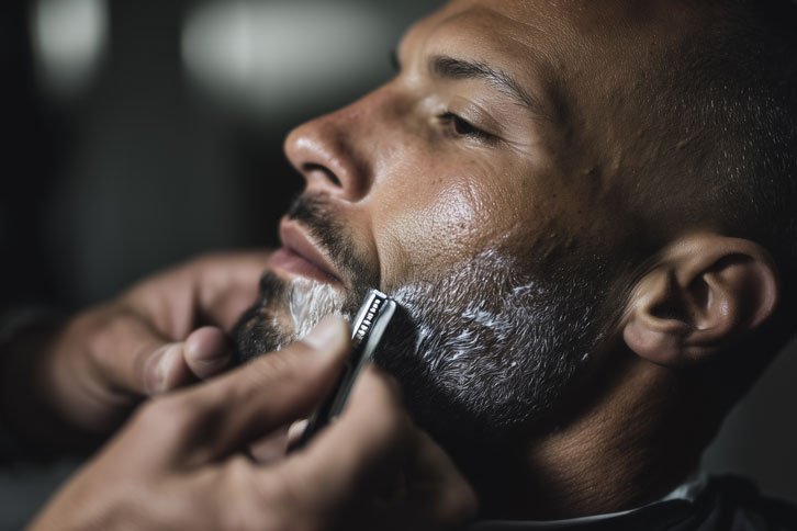 contorno de barba
